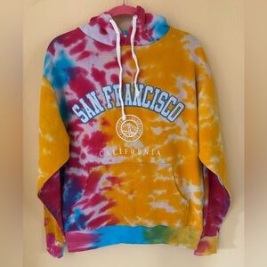 San Francisco Tie-Dye Hoodie Size Medium NEW